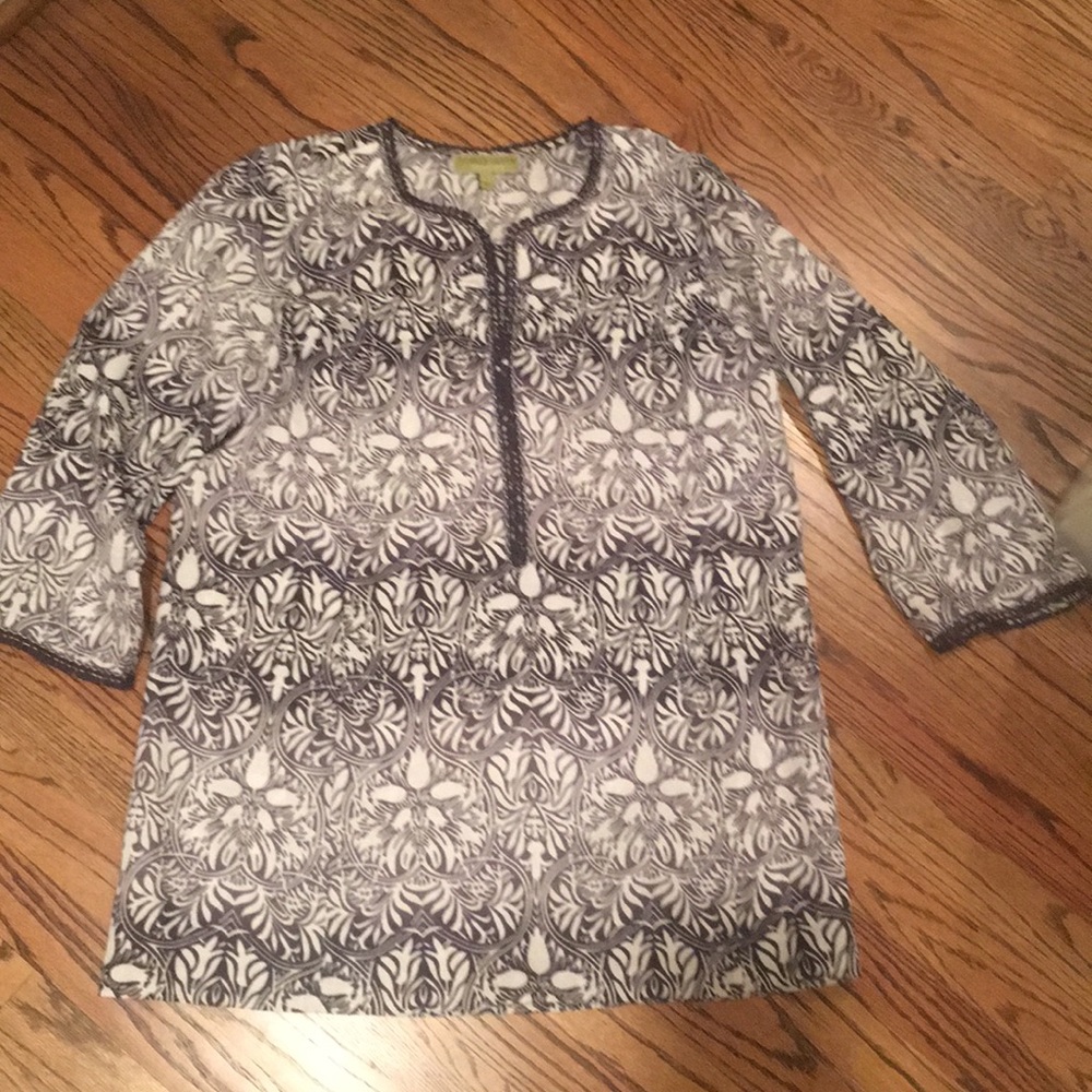 Sigrid Olsen Signature Gray Tunic sz L